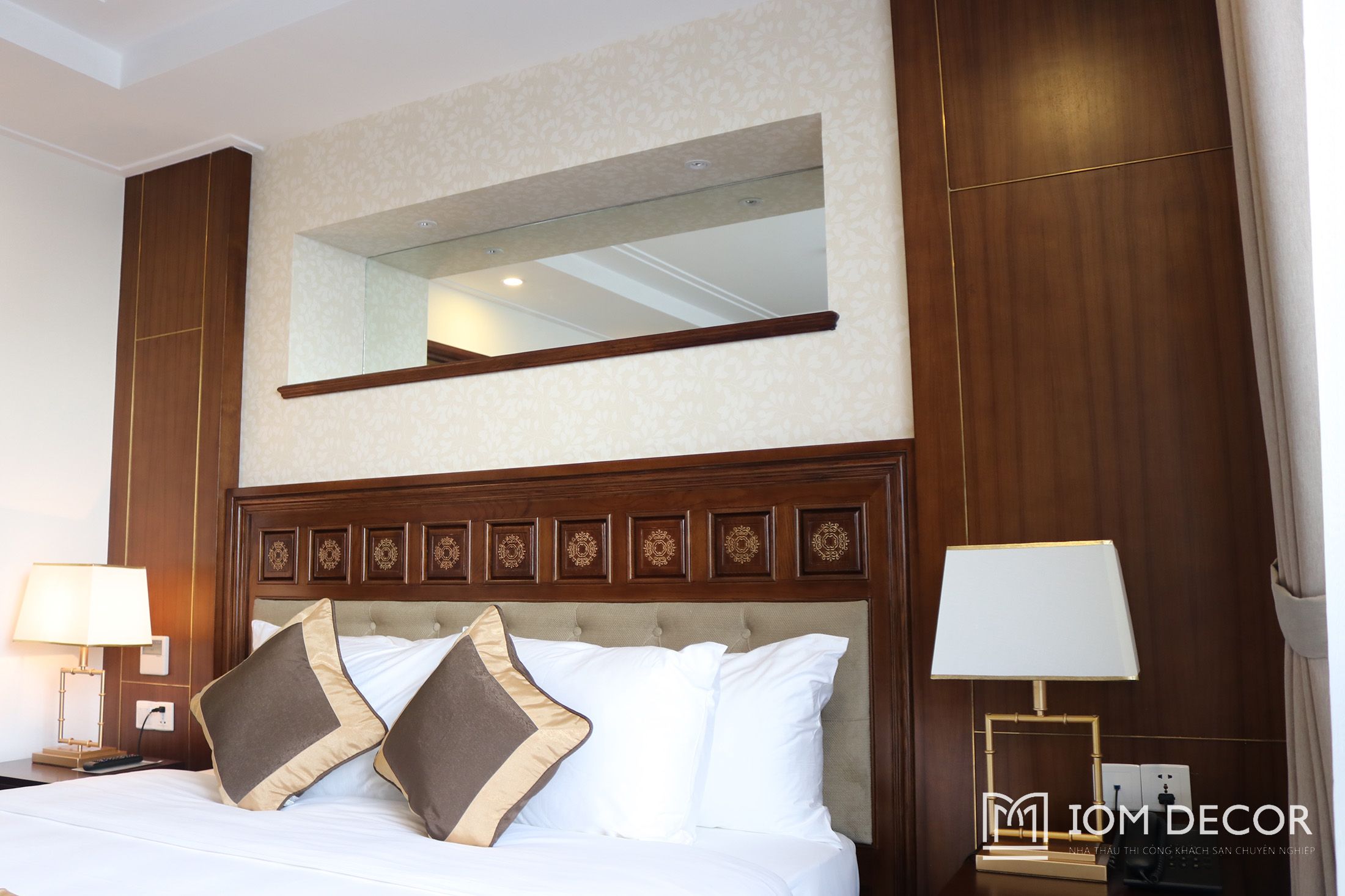 Bộ đồ nội thất Phòng Suite khách sạn tiêu chuẩn 4 sao gô tự nhiên phun sơn Pu. K (1)