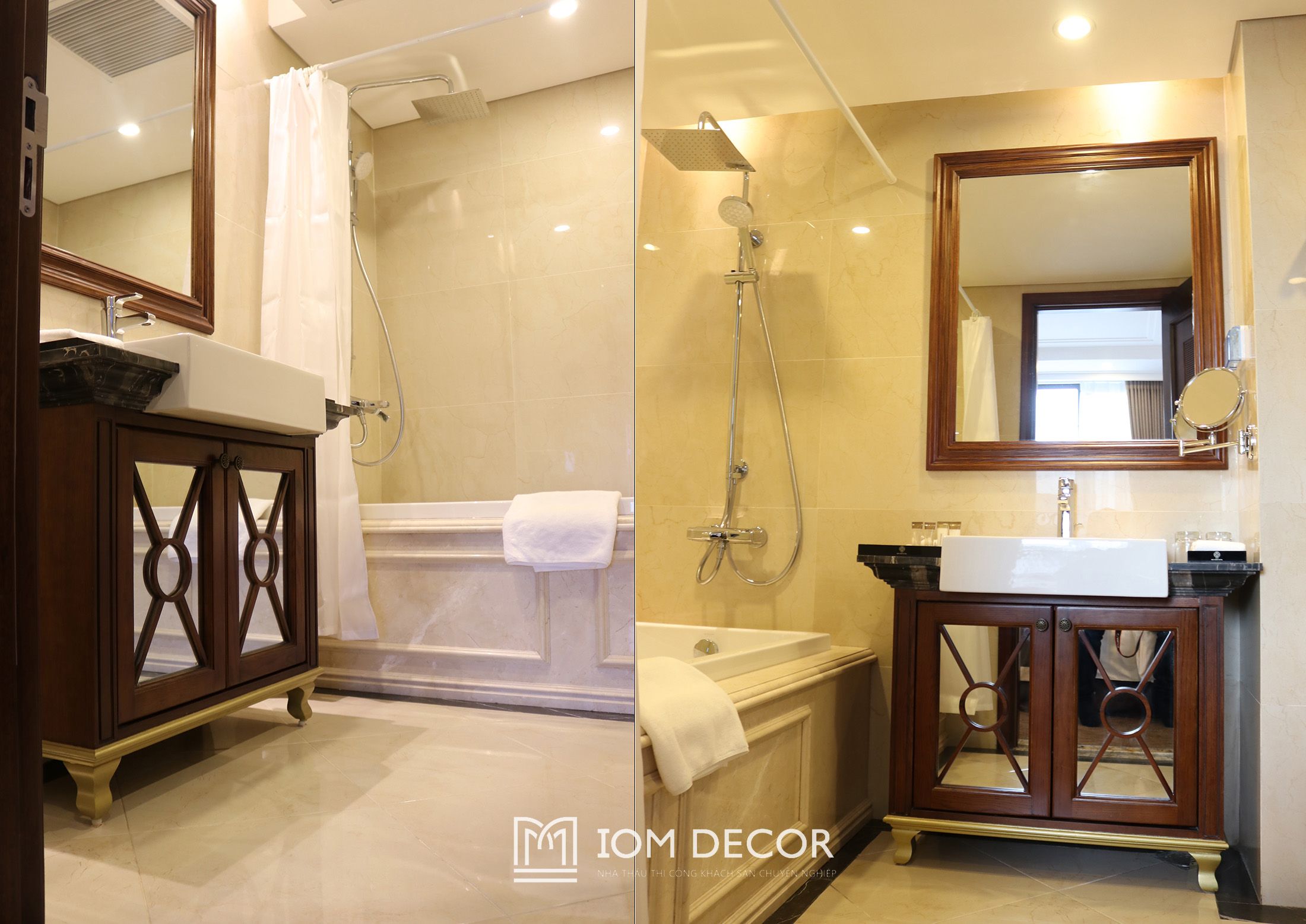 Bộ đồ nội thất Phòng Suite khách sạn tiêu chuẩn 4 sao gô tự nhiên phun sơn Pu. K ( (7)